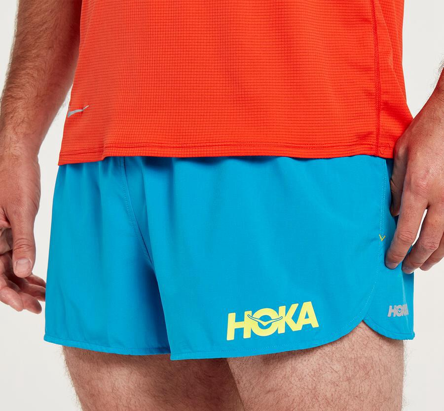 Bermudas Hoka One One Masculino Azuis - Performance - 195-PVKAIT